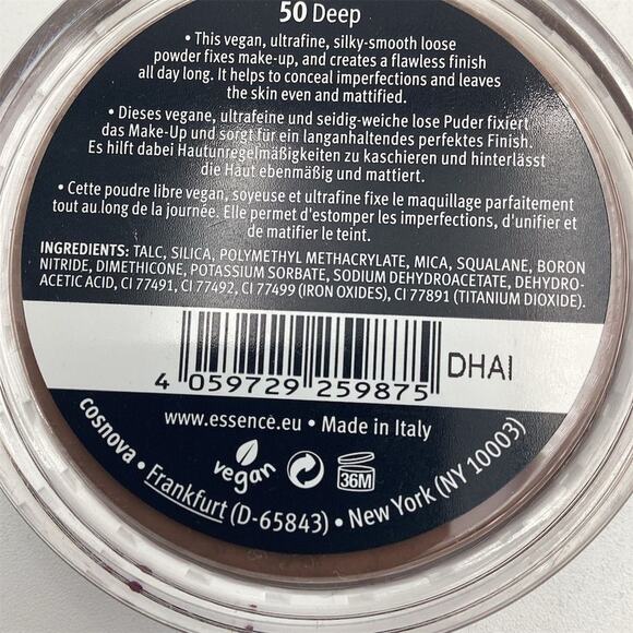 Essence My Skin Perfector Loose Fixing Powder 50 Deep Matte Finish 6g pack 3 - Picture 6 of 7